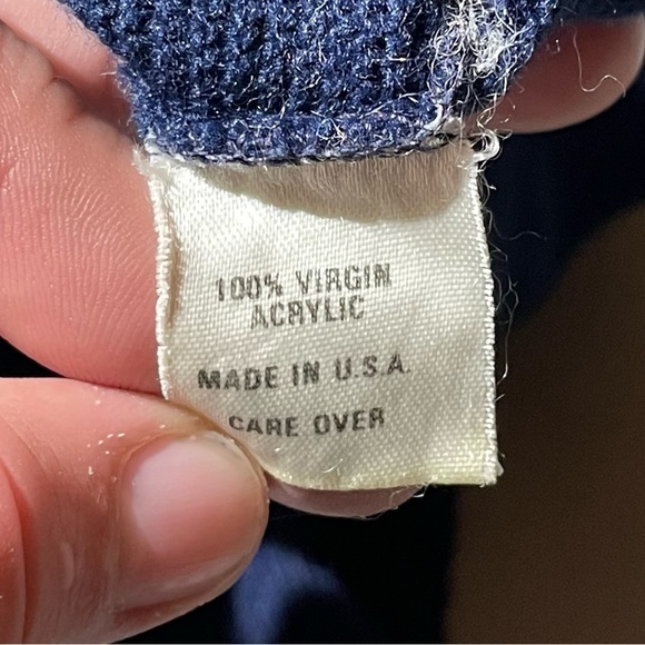 Vintage 70s/80s the coop harvard button down cardigan sweater size M - Picture 3 of 5